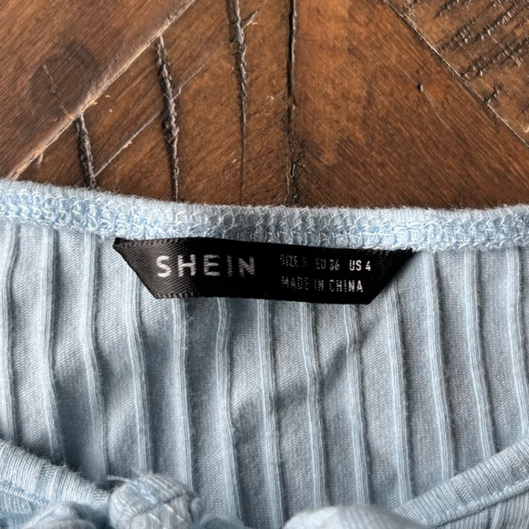 Shein Blue Cropped- Color: Light Blue, Size: Girls 5. - Picture 4 of 4